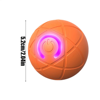 Automatic Rolling Ball Dog Toy - USB Rechargeable Interactive Dog Ball with LED Light, Self-Moving Indoor Play Toy for Puppy Dog