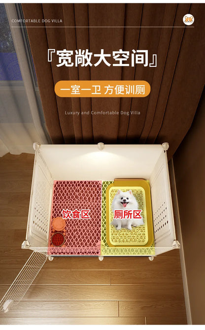 Dog Cage Small Dog Kennel One Room One Living Room One Bathroom Dog Villa Indoor Household With Toilet Bichon Teddy Only