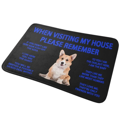 Beagle Dog Doormat Non-Slip Kitchen Bath Mat Living Room Door Floor Entrance Carpet Rug