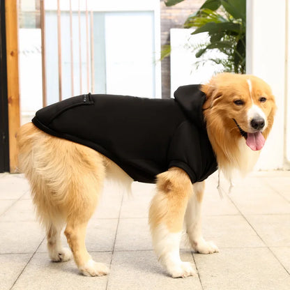 Big Dog Hoodies Autumn and Winter Pet Zipper Pocket Hoodies for Large Medium Sized Dog Clothes Pet Clothing