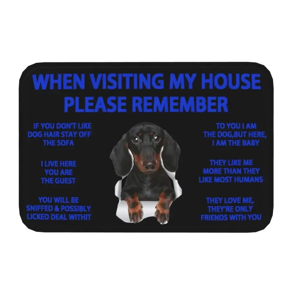 Beagle Dog Doormat Non-Slip Kitchen Bath Mat Living Room Door Floor Entrance Carpet Rug