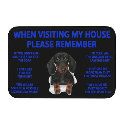 Beagle Dog Doormat Non-Slip Kitchen Bath Mat Living Room Door Floor Entrance Carpet Rug
