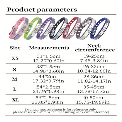 the GLOWGUARD PERSONALIZED COLLAR - Customized Reflective Dog Collar, Name Carved ID Anti-Lost Microfiber Collar for Small/Medium/Large Dogs, Puppy/Cat/Pet Supplies