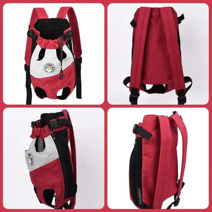 Dog Outdoor Portable Backpack Pet Carrying Backpack Breathable Dog Cat Front Chest Backpacks Small Medium Puppy Supplies