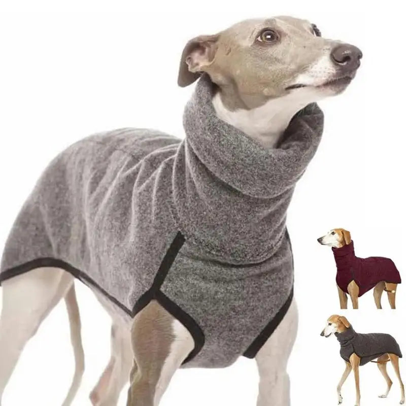 Winter warm Whippet Vest Italian Greyhoundes Clothes Turtleneck Dog Clothes Soft Fleece Clothes Coat Outfit For Medium Large dog