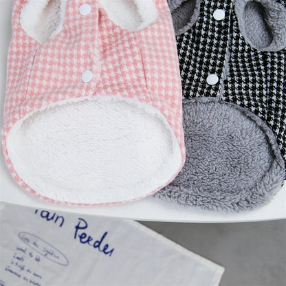 New Pet Dog Cat Clothes Winter Fur Collar Small Dogs Puppy Coat Cotton Pet Jacket Outfits Clothing for Small Dog Outfits