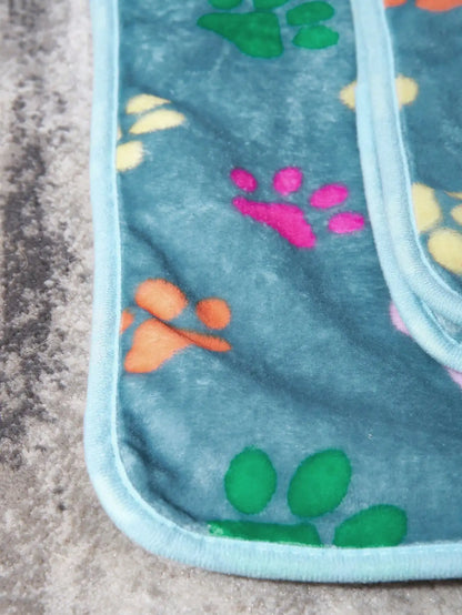 1pc  Pet Blanket Dog Puppy Blanket Bone Print Fleece Blanket for Small Medium Large Dog Cat