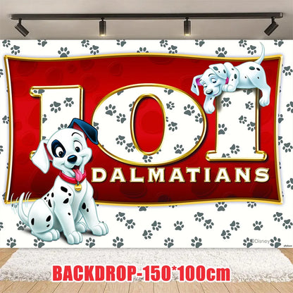 Disney 101 Dalmatians Birthday Party Supplies Cartoon One Hundred and One  Dog Balloon Backgrounds Cake Topper Banner Kids Gifts