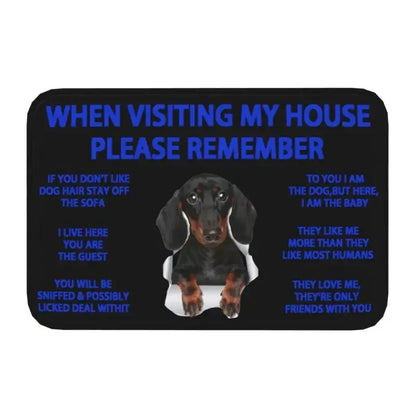 Beagle Dog Doormat Non-Slip Kitchen Bath Mat Living Room Door Floor Entrance Carpet Rug