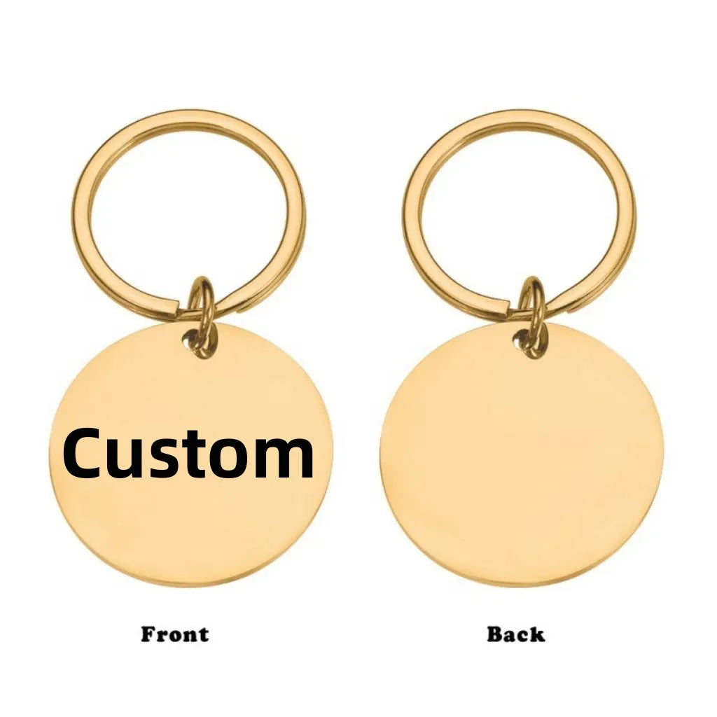 Customized Photo Pet Dog Cat Keychain I Love Dog Glass Cabochon Mini Personalize Pendant Keyring Car Key Man Women Souvenir Gift