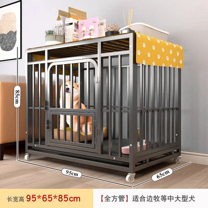 the ROLL-AWAY KENNEL - Bold Reinforced Dog Cage