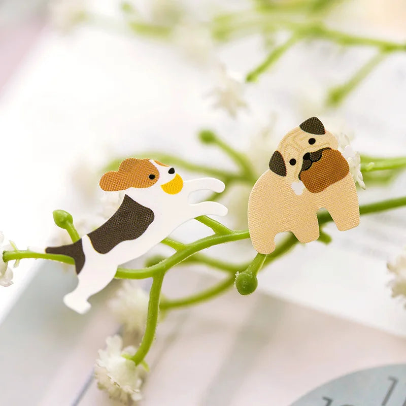 Korean Import Suatelier Cute Cartoon Dog Style Sticker Scrapbook Decoration PVC Stationery DIY Stickers School Office Supply