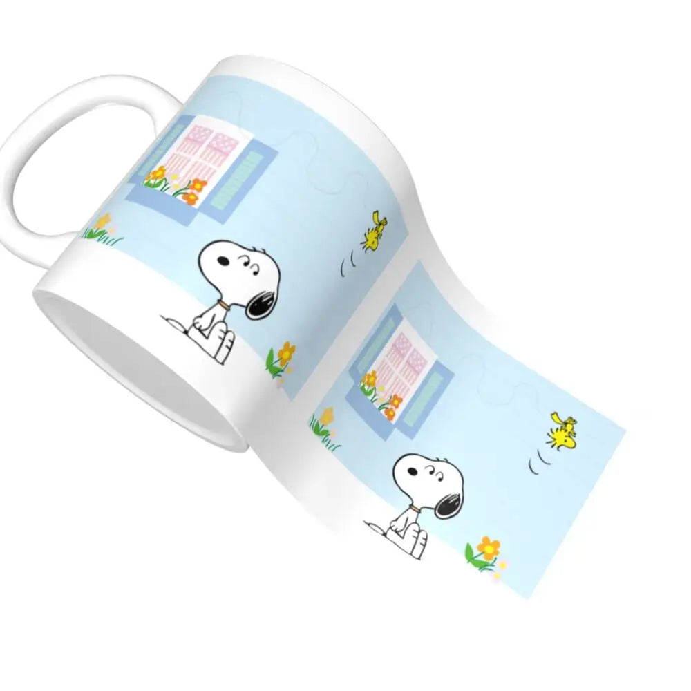Manga Snoopy Woodstock Cartoon Dog Coffee Mug DIY Customized Ceramic Tea Milk Mug