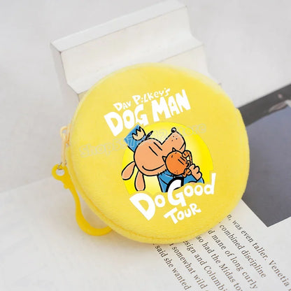Dog Man Movie Coin Purse Girl Boy Cartoon Wallet Portable Cute Storage Bag Key Pocket Kawaii Handbag Hot Comic Kid Birthday Gift