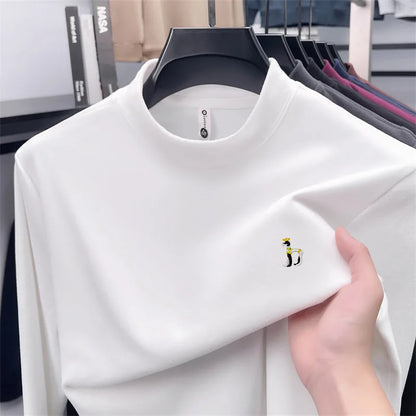 the KING CANINE - Men's Autumn Long-Sleeved T-Shirt, Half-Neck Collar Quality Print Puppy Sweatshirt, Comfortable Casual Underwear Men's Clothing