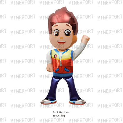 Paw Patrol Dark green dog disposable Birthday Party Decorations Tableware Balloons Birthday Decor Party Supplies Gifts for Boys