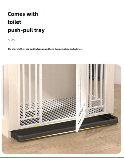 Heavy Duty Large Dogs Cage High Strength Steel Wood Easy To Install Dog Crate Pet Dog Kennel