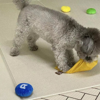 Ins Cute Tibetan Food Sound Toy Slow Food Plush Pet Toy Candy Small Dog Sniffing Food Mat Pet Dog Toy Puppy Accessories Gift