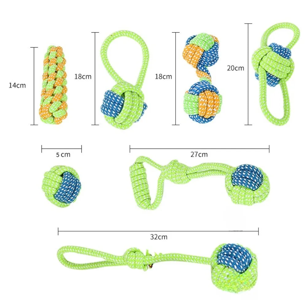 Pet Dog Toys Dog Chew Tug of War Durable Interactive Cotton Rope Toy Suitable for Medium Large Dogs Cleaning Teeth Pet Supplies