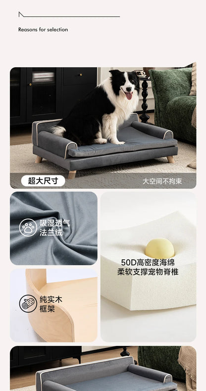 Van Lundin Pink Cute Pet Sofa Kennel Cat Nest High-end Dog Sofa Four-level Universal Removable and Washable