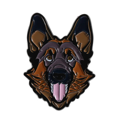 Cute Golden Retriever Border Collie Beagle Collie Enamel Pin Cartoon Pet Dog Animal Brooch Lapel Badge Jewelry Gifts For Friends