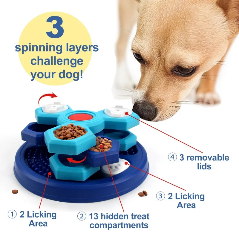 the BRAINBITE PUZZLE TRAY - Dog Puzzle Toys, Dog Training, Boredom Interactive Puzzle, Feeding Toys, Slow Food Tray, Pet Feeding Supplies