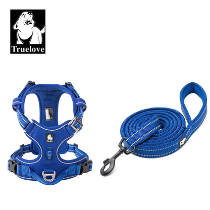 the SUREGRIP ALL-IN-ONE - Truelove Pet Harness+Pet Leash Set, Rope 110cm/200cm, All-in-One Reflective Dog Harness, No Pull, Adjustable Buckles