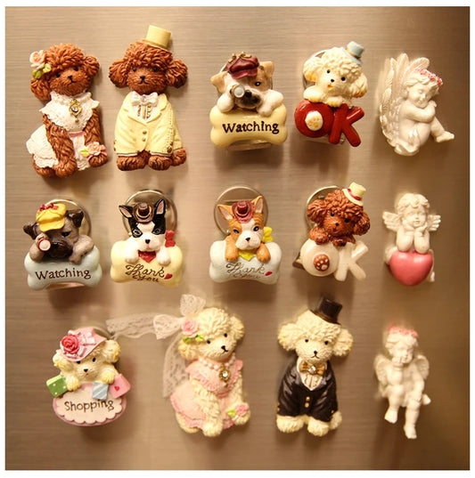 Cowboy Dog Creative Refrigerator Sticker Little Angel Magnet Sticker Gift Gift Wedding