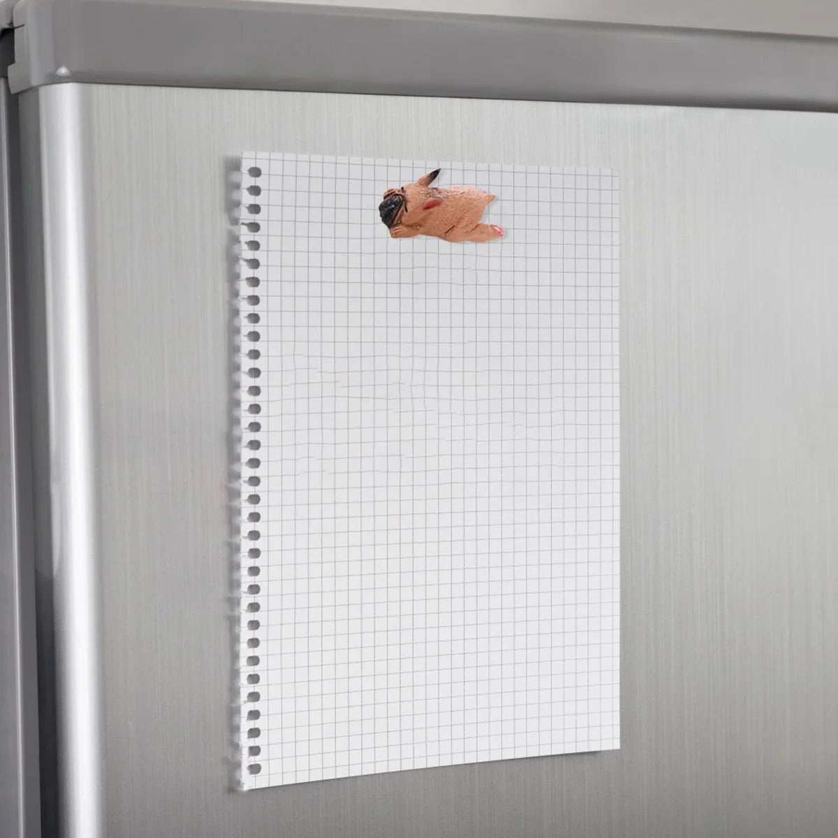 4Pcs Dog Fridge Magnets Cartoon Lying Dogs Resin Refrigerator Magnets Magnetic Clips for Home Office Photos Reminders