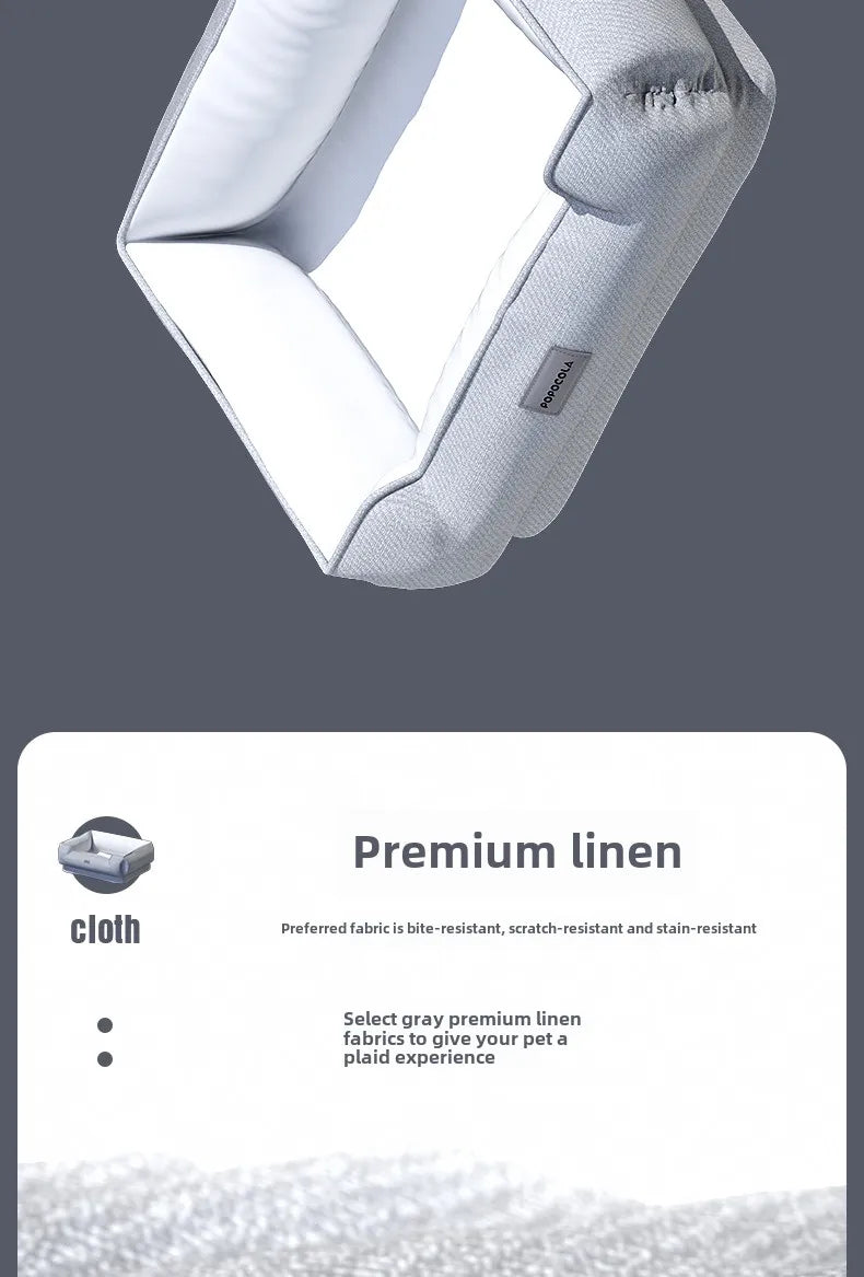 Natural Latex Pet Bed Winter Warm Dog Nest Removable Pet Sleeping Mat Anti-Mite and Antibacterial Cat Bed Soft Foam Pet Mattress