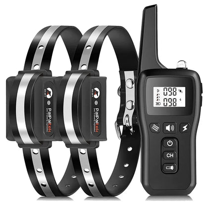 the BARK STOPPER - 2-IN-1 Remote Electronic Dog Collar, Dog Training Collar for Large/Medium/Small Dog, Shock Collar with 3 Training Modes, IPX7
