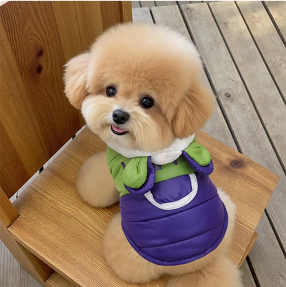 New Dog Clothing for Small Breeds - Corgi Dog Winter and Autumn Model with Warm Insulation and A Leash Ring