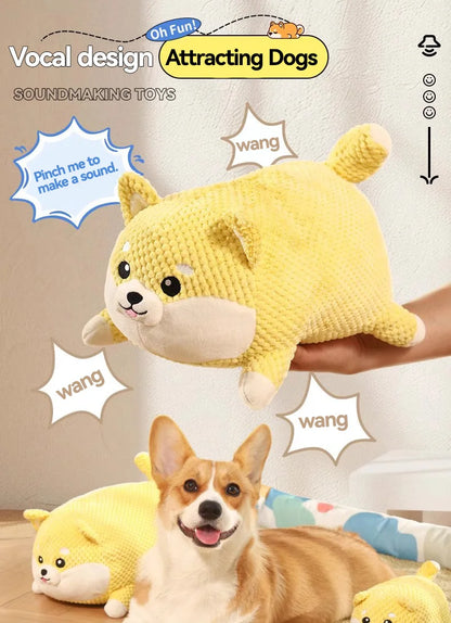 the SNORTSNUGGLE PLUSH TOY - HOOPET Dog/Cat Chew Toys, Pig/Puppy Squeaky Toy, Interactive Dog Chew Toys, Plush Stuffing, Pet Accessories, Dog Supplies