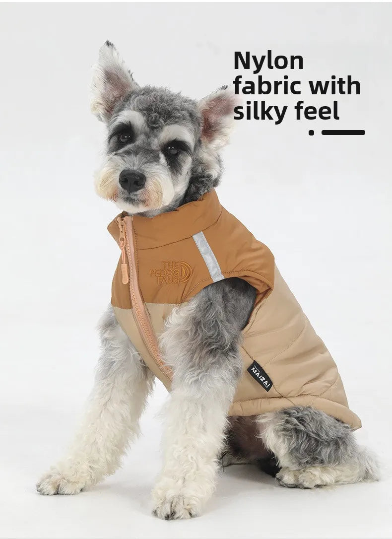 Autumn And Winter Waterproof Reflective Small Medium Large Dog Cotton Clothes Can Be Pulled Dog Clothes Pet Clothing