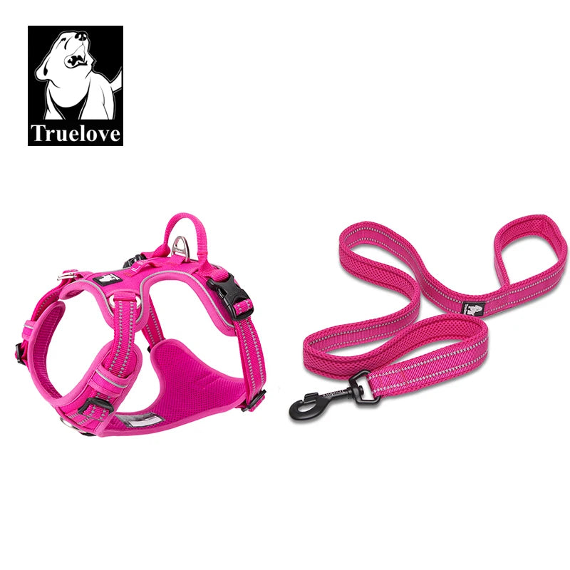 the SUREGRIP ALL-IN-ONE - Truelove Pet Harness+Pet Leash Set, Rope 110cm/200cm, All-in-One Reflective Dog Harness, No Pull, Adjustable Buckles