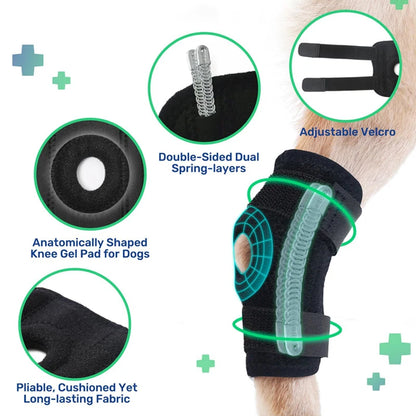 Protector Support Protects Bandage Pet Knee Pads Dogs Injury Recovery for Leg Hock Joint Wrap Breathable Injury Recover Legs Dog