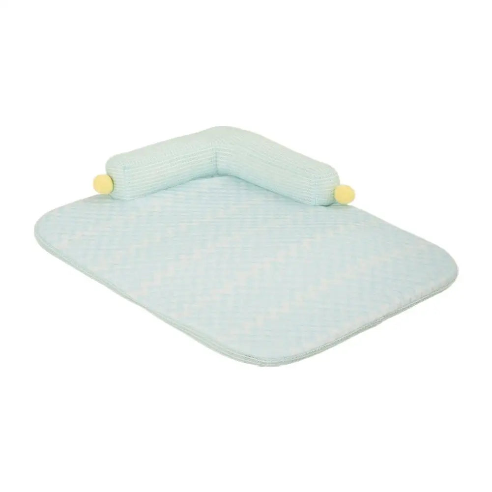 Spring and Summer Upgraded Pillow Sofa Pet Nest, Ice Silk Cat and Dog Cooling Pad, Washable Bottom Waterproof and Anti slip