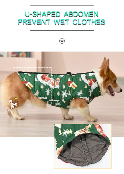 the FROSTCORE DOWN DOG JACKET - Warm Dog Down Jacket, Winter Thickened Dog Clothes, Waterproof Dog Jacket, Medium and Large Dog Clothing, Welsh Corgi Clothing