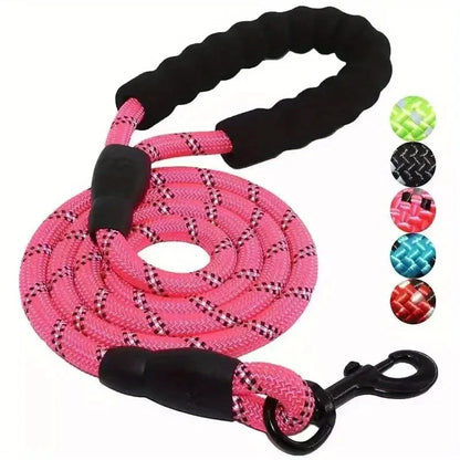 the SUREFLEX HEAVY-DUTY LEASH - Reflective Dog Leash with Comfortable Padded Handle - Double Heavy Duty Traction Rope for Strong Dogs - Enhance Safety and Control