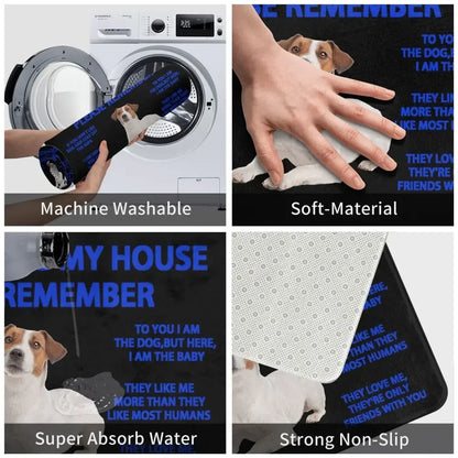 Beagle Dog Doormat Non-Slip Kitchen Bath Mat Living Room Door Floor Entrance Carpet Rug