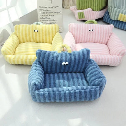Washable Dog Bed Sofa Kennel Dog Nest Comfortable Plush Puppy Bed Spring Summer Pet Supplies for Small Medium Dogs Cats