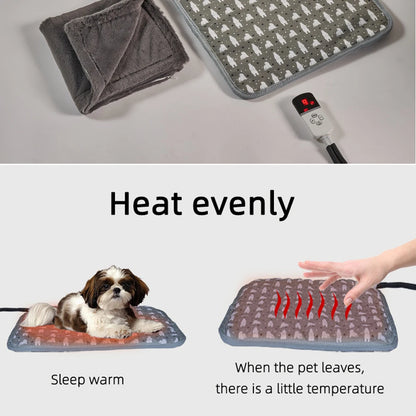 220V 20W Pet Electric Heating Pads Heated Blanket Winter Dog Cats Warmer Mat Sleeping Bed Pet Supplies Washable blanket Mats