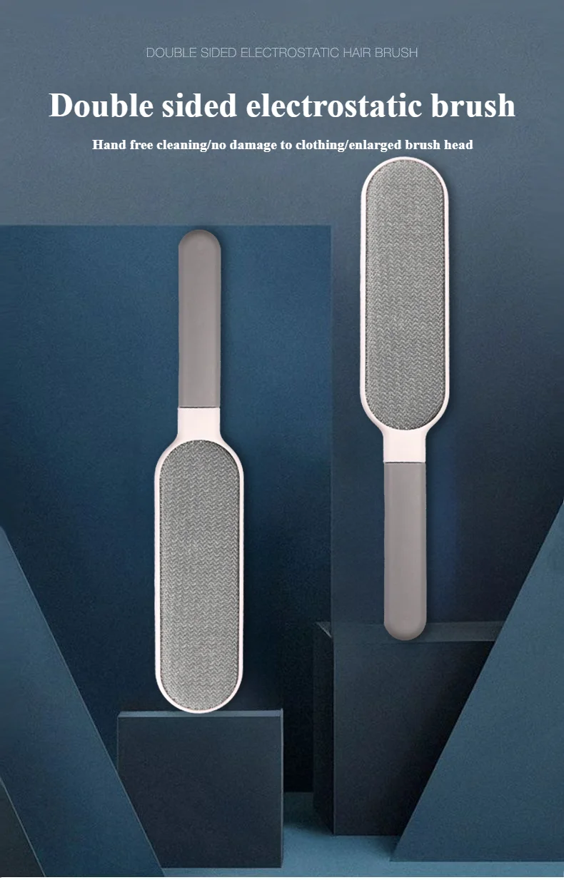 Lint Brush with Self-Cleaning Base Set Pet Hair Remover Brush Portable Dog & Cat Hair Remover Clothes Sofa Car Seat Cleaning