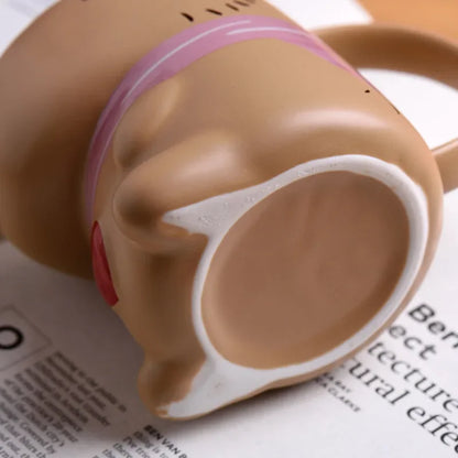 2025 New Ceramic Water Dolphin Cup Capybara Mug Home Breakfast Milk Coffee Mug Cartoon Creative Modeling Cups