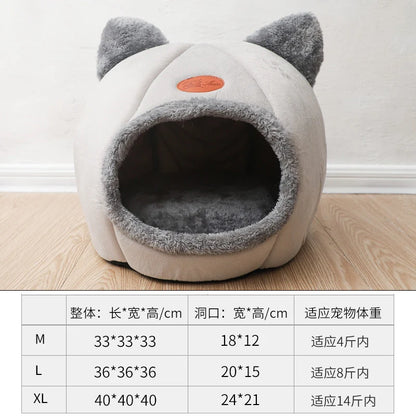 the TEDDY DOGHOUSE - Doghouse, All-Season Universal Dog/Cat House, Closed Pet House, Teddy Doghouse Products, Detachable and Washable