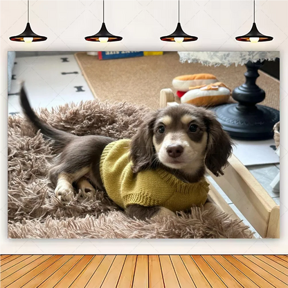 Cute Dachshund Theme Birthday Party Decorations Lovely Puppy Backdrop Cake Insert Banner Balloon Baby Shower Supplies Child Gift