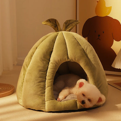 A Closed, Detachable and Washable Dog House for Keeping Warm in Winter and A Pet Bed Suitable for All Seasons