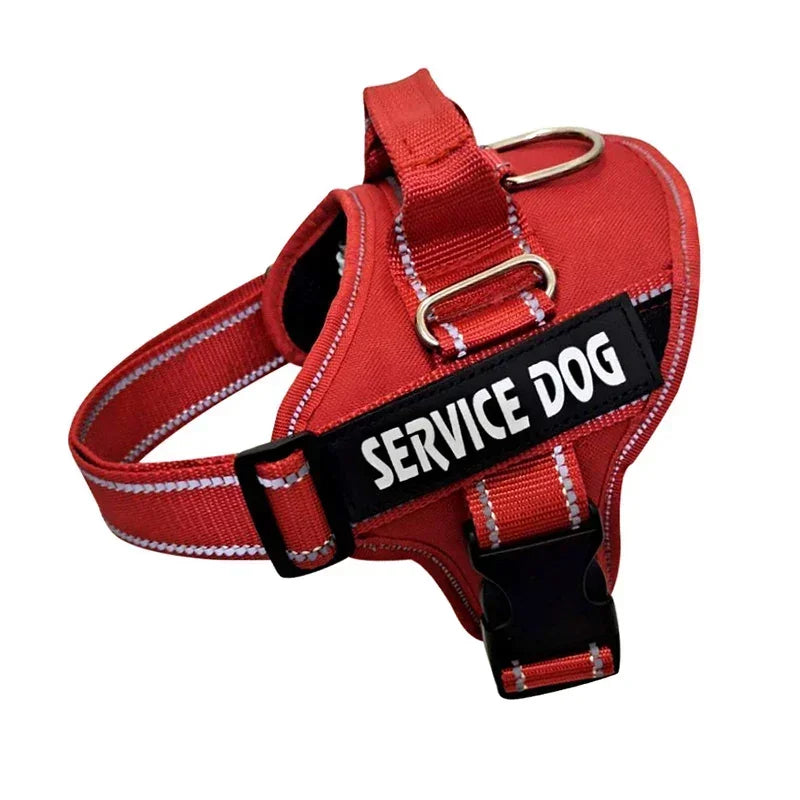 Dog Harnas No Pull Reflective Breathable Adjustable Pet Harnas Dog Vest Id Custom Name tag outdoor dog walking supplies