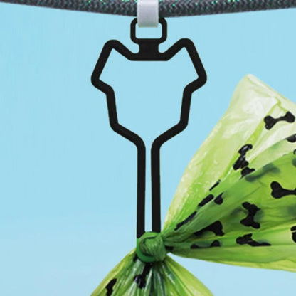 the POOP BAG CARRIER CLIP - Dog Poop Bag Holder, Pet Waste Carrier Clip, Hands-Free Dog Leash Dispenser, Outdoor Walking Puppy Poop Bags Clip, Easy to Carry