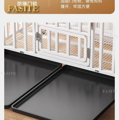 Dog cage Large medium small dog bold indoor separation with toilet Corgi Teddy Golden Retriever Pet Villa